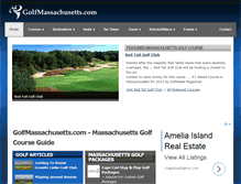 Tablet Screenshot of golfmassachusetts.com